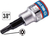 Насадка (бита) торцевая 3/8", TORX, T9, L = 50 мм, с отверстием KING TONY